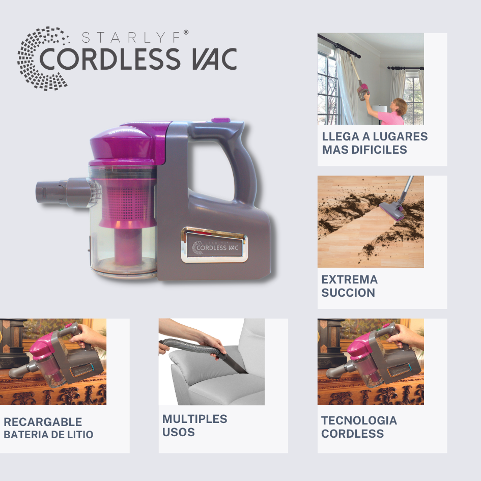 Aspiradora Cordless – Potencia, Comodidad y Libertad en Cada Limpieza