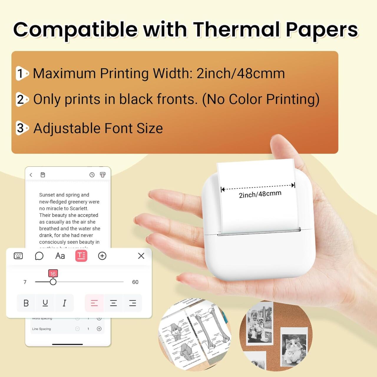 Mini Impresora Térmica Portátil Bluetooth & WiFi – Imprime Donde Quieras 🖨️📱