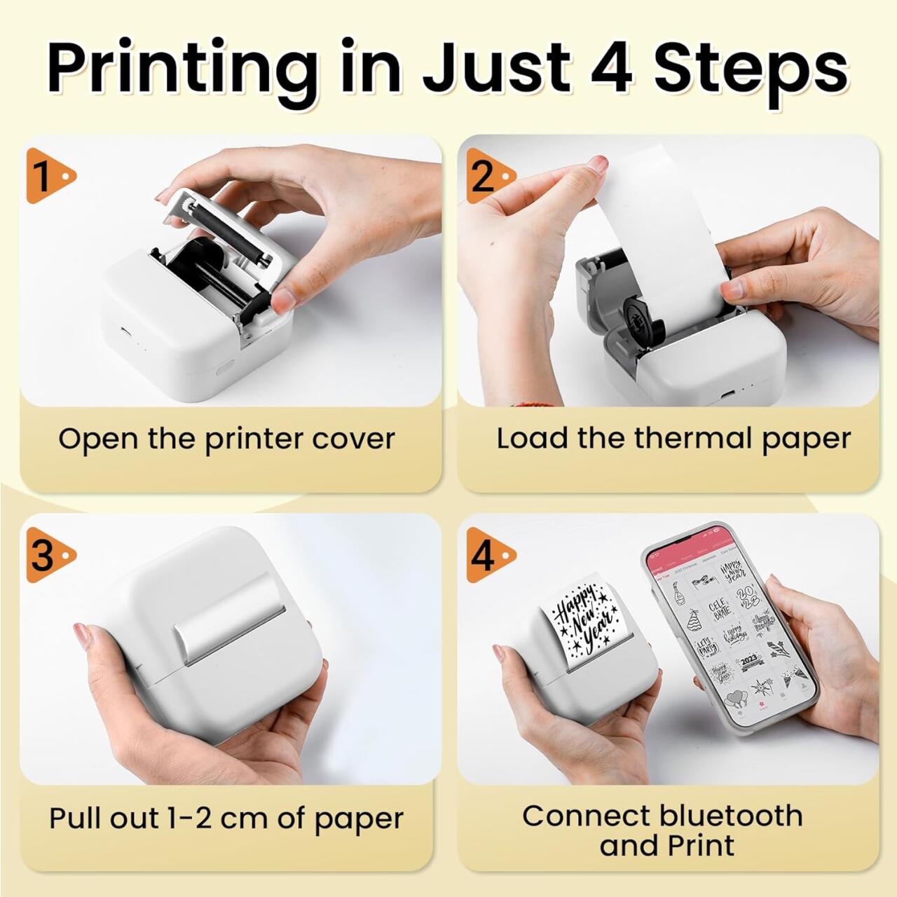 Mini Impresora Térmica Portátil Bluetooth & WiFi – Imprime Donde Quieras 🖨️📱