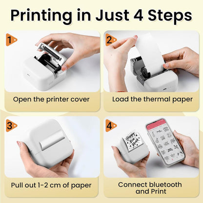Mini Impresora Térmica Portátil Bluetooth & WiFi – Imprime Donde Quieras 🖨️📱