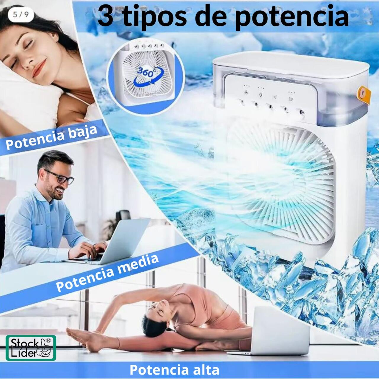 Ventilador Enfriador de Aire – Frescura Instantánea y Eficiencia en Cada Rincón RGB