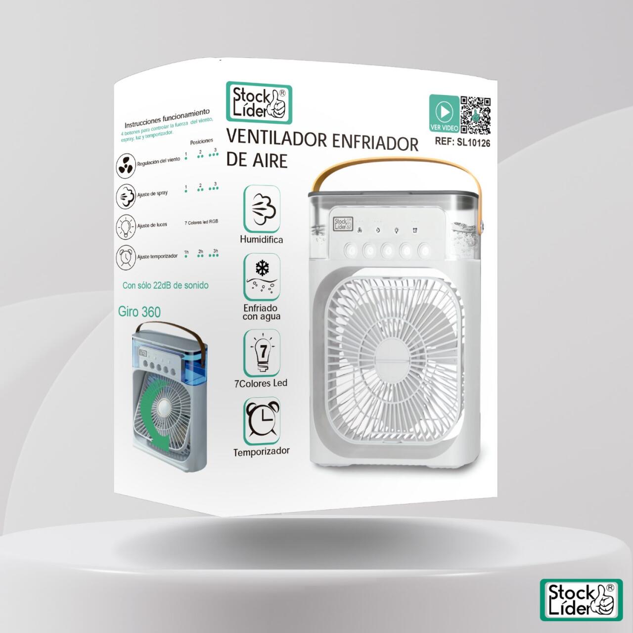 Ventilador Enfriador de Aire – Frescura Instantánea y Eficiencia en Cada Rincón RGB