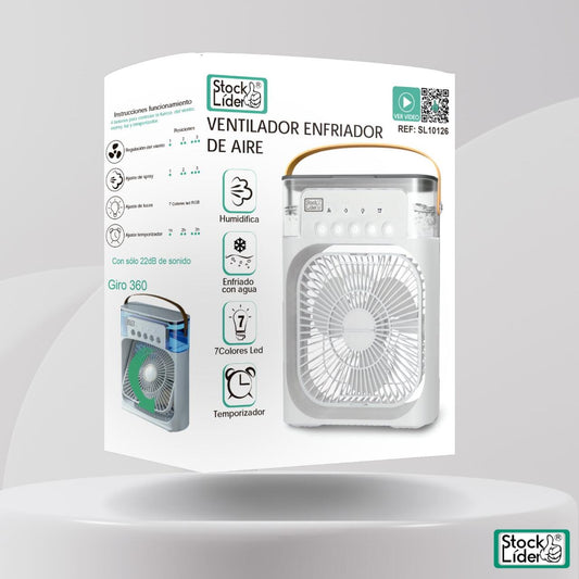 Ventilador Enfriador de Aire – Frescura Instantánea y Eficiencia en Cada Rincón RGB