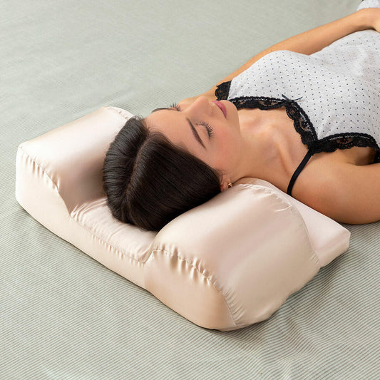 Almohada Cervical Antiarrugas con Funda de Satén Youthlow